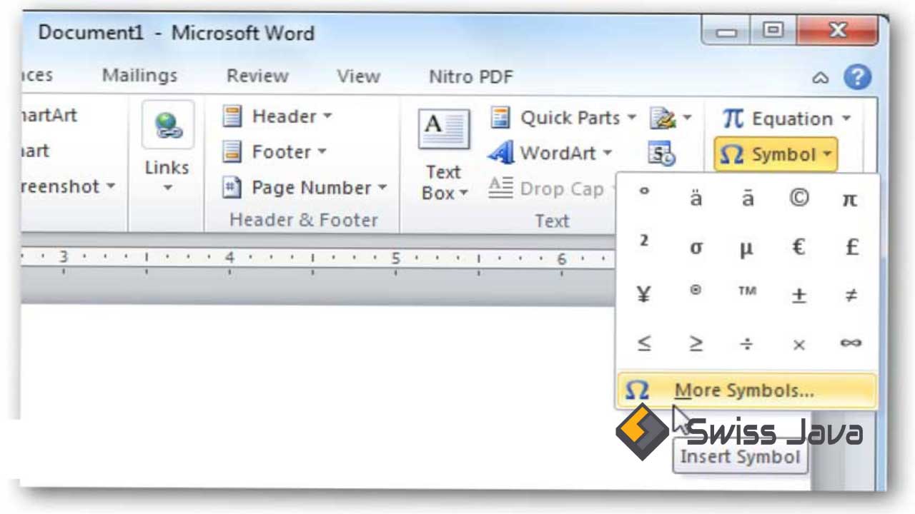 Cara Menyisipkan Simbol atau Karakter Khusus Microsoft Word