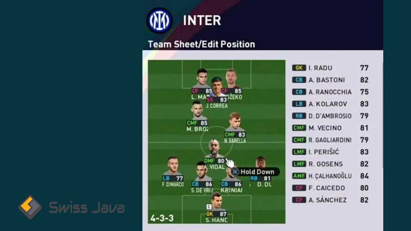 Formasi PES 2024 Inter Milan Terbaik