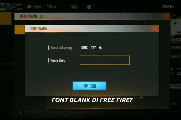 Cara Menggunakan Font Black FREE FIRE