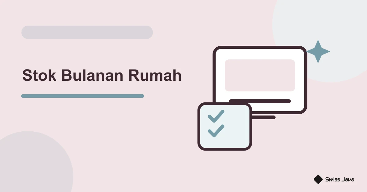 Cara Menggunakan AI untuk Merencanakan Stok Bulanan Rumah 1 Ilustrasi vektor stok bulanan rumah