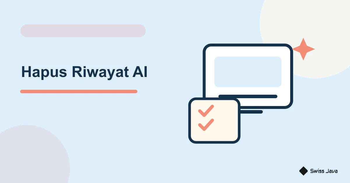 Ilustrasi vektor hapus riwayat ai