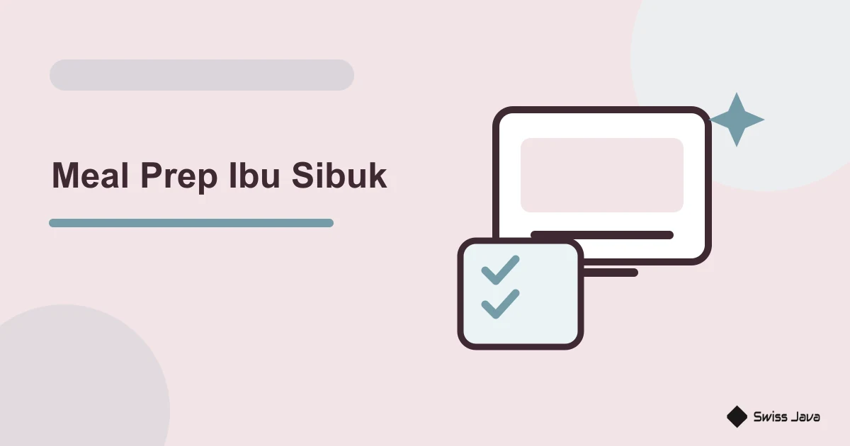 Cara Membuat Jadwal Masak dan Meal Prep untuk Ibu Sibuk 1 Ilustrasi vektor meal prep ibu sibuk