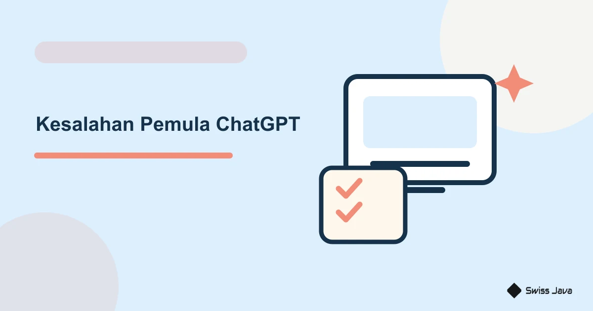 Ilustrasi vektor kesalahan pemula chatgpt