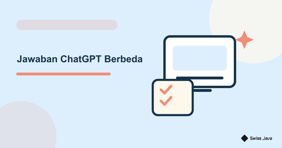 Ilustrasi vektor jawaban chatgpt berbeda