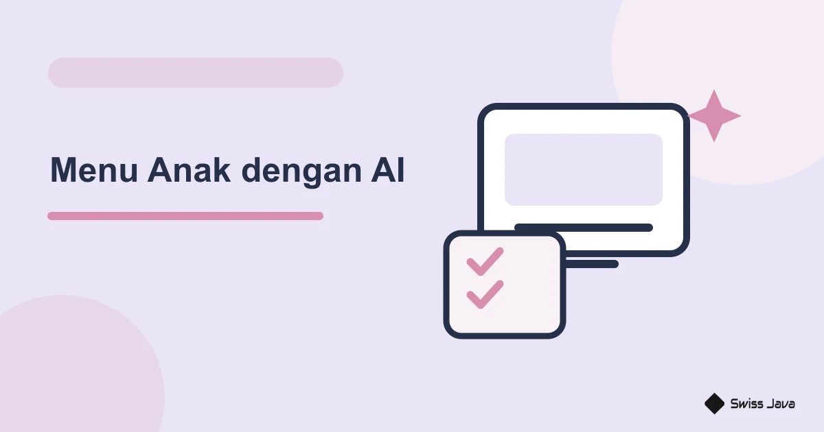 Ilustrasi vektor menu anak dengan ai