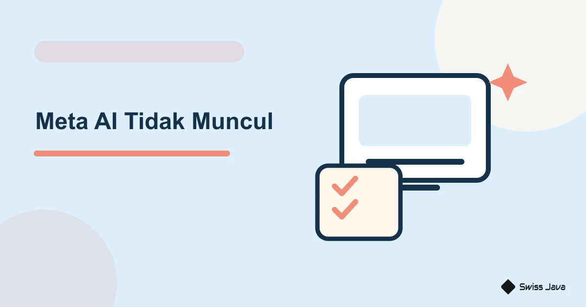 Ilustrasi vektor meta ai tidak muncul