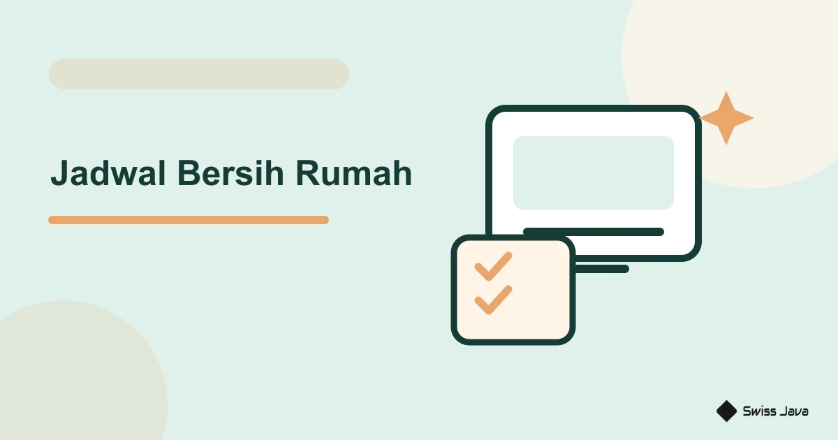 Prompt Jadwal Bersih-Bersih Rumah yang Realistis 4 Ilustrasi vektor jadwal bersih rumah