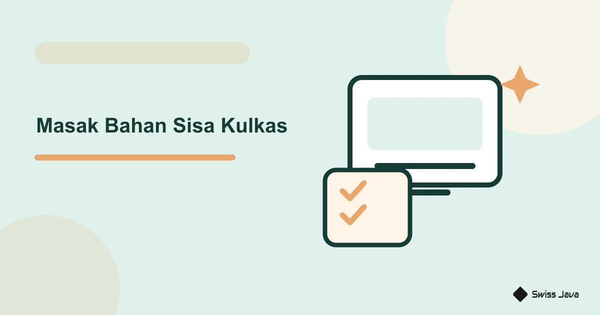 Prompt Masakan dari Bahan Sisa Kulkas agar Tidak Terbuang 1 Ilustrasi vektor masak bahan sisa kulkas