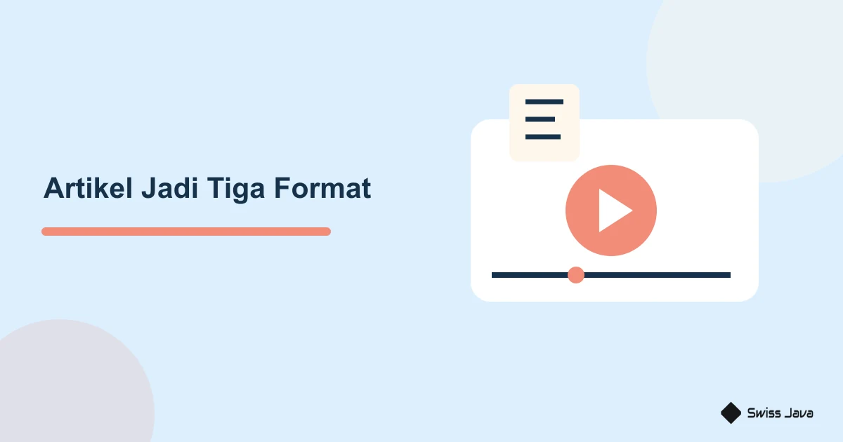 Cara Mengubah Artikel Menjadi Konten TikTok, Reels, dan Threads 2 Ilustrasi video dan catatan untuk mengolah artikel ke beberapa format konten