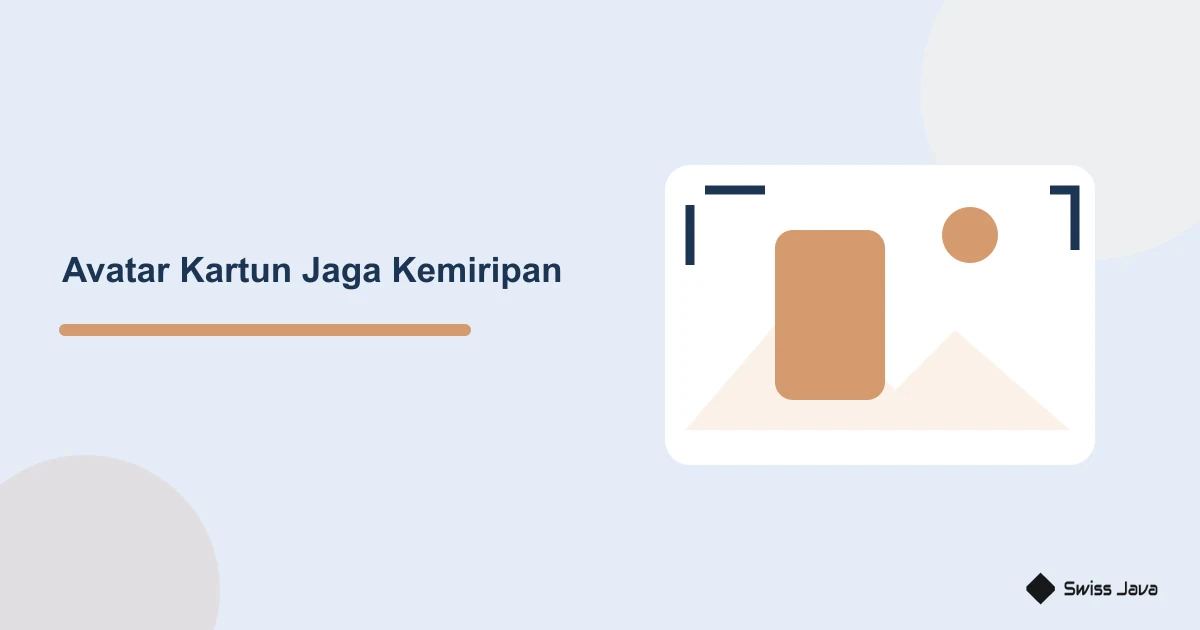 Ilustrasi bingkai avatar dan lembar pemeriksaan bentuk wajah untuk menguji kartun pada ukuran profil kecil