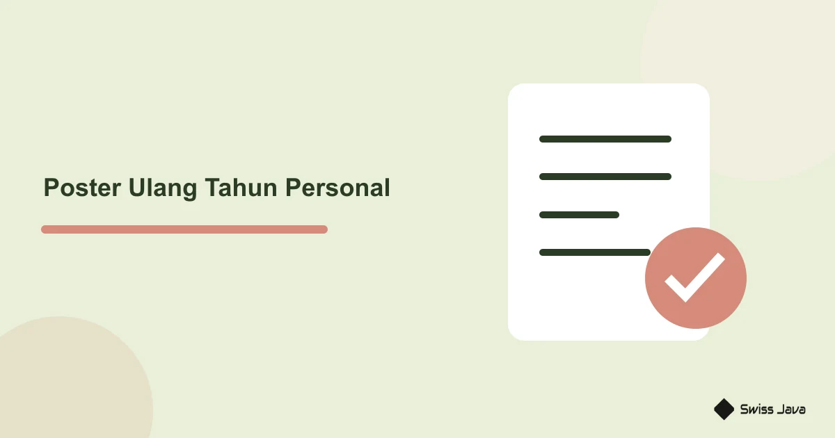 Cara Membuat Poster Ulang Tahun dari Foto Sendiri dengan AI 1 Ilustrasi tata letak poster dengan bidang foto dan teks terpisah untuk menjaga keterbacaan ucapan ulang tahun