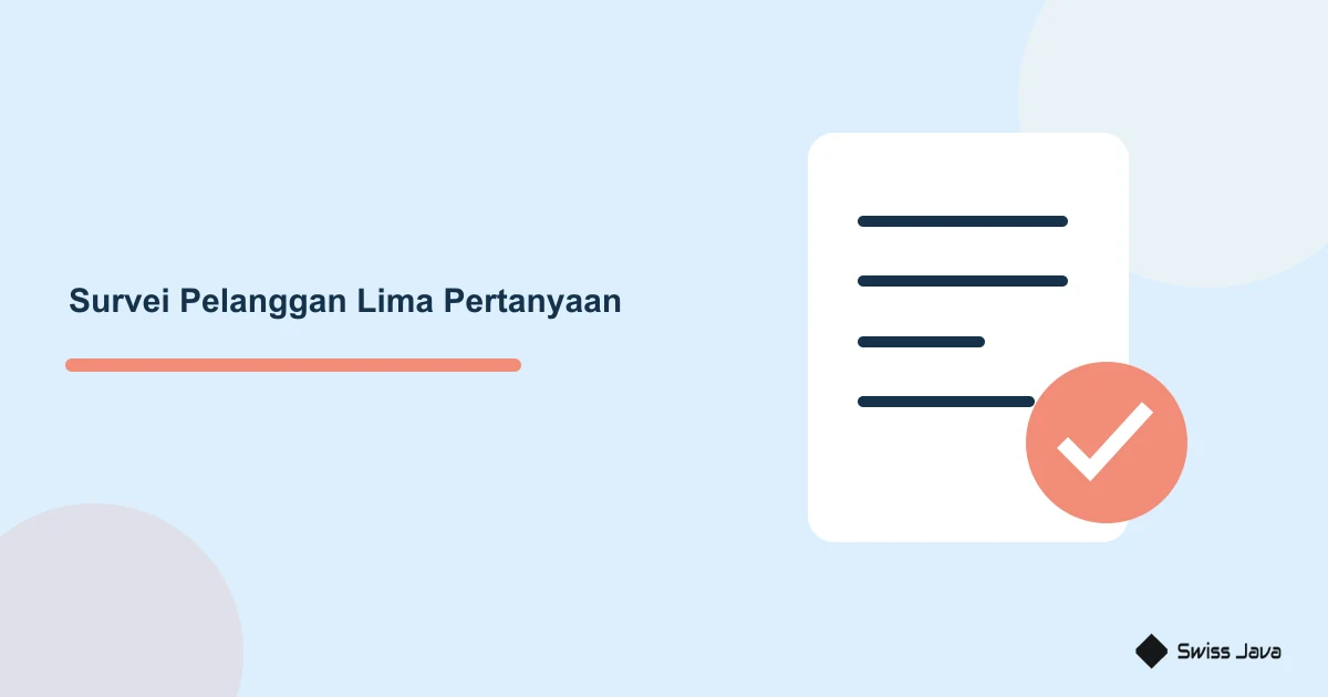 Prompt AI untuk Survei Pelanggan UMKM yang Singkat dan Jelas 1 Ilustrasi formulir survei pelanggan singkat dengan daftar pemeriksaan