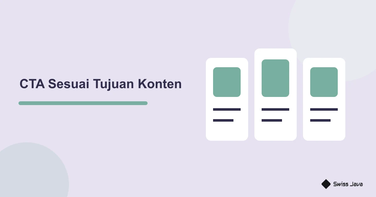Ilustrasi beberapa pilihan untuk menentukan satu ajakan yang sesuai tujuan konten