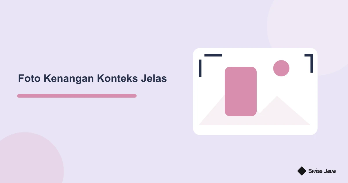 Ilustrasi bingkai kenangan untuk membedakan foto sumber dan komposit keluarga imajinatif