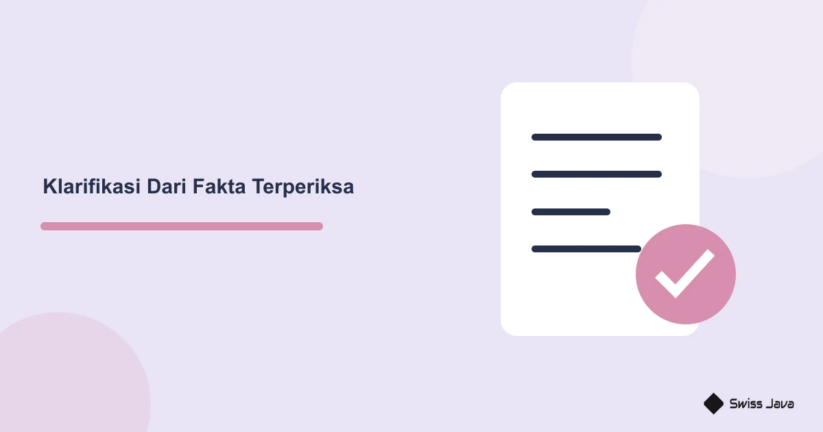 Ilustrasi dokumen yang diperiksa untuk menyusun klarifikasi berdasarkan fakta dan koreksi