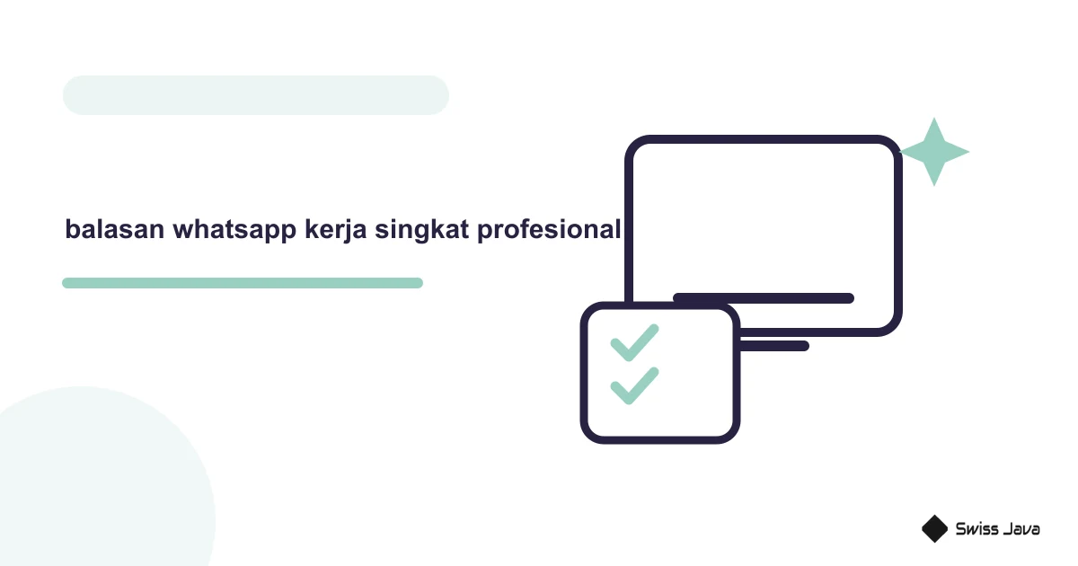 Cara Membuat Balasan WhatsApp Kerja Yang Singkat Dan Profesional Dengan AI 7 Ilustrasi vektor balasan whatsapp kerja singkat profesional