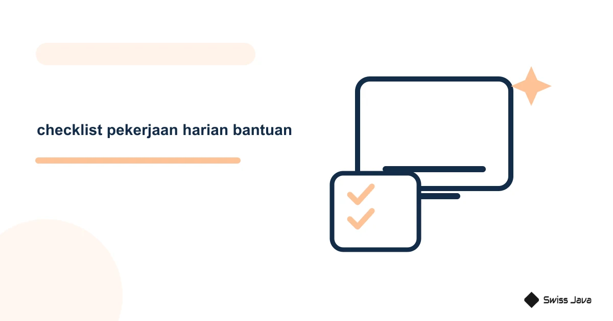 Cara Membuat Checklist Pekerjaan Harian Dengan Bantuan AI 2 Ilustrasi vektor checklist pekerjaan harian bantuan
