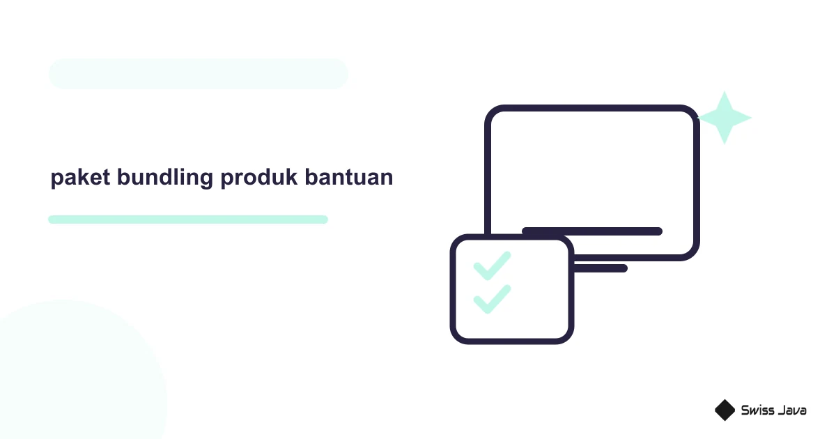 Ilustrasi vektor paket bundling produk bantuan