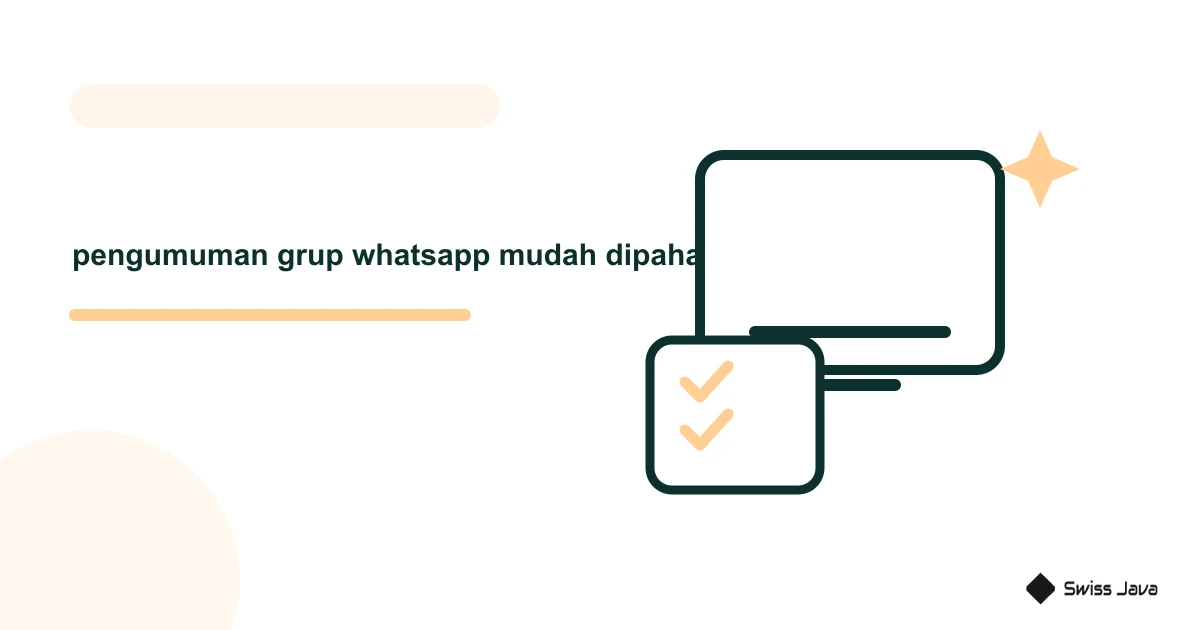 Cara Membuat Pengumuman Grup WhatsApp Agar Mudah Dipahami 2 Ilustrasi vektor pengumuman grup whatsapp mudah dipahami