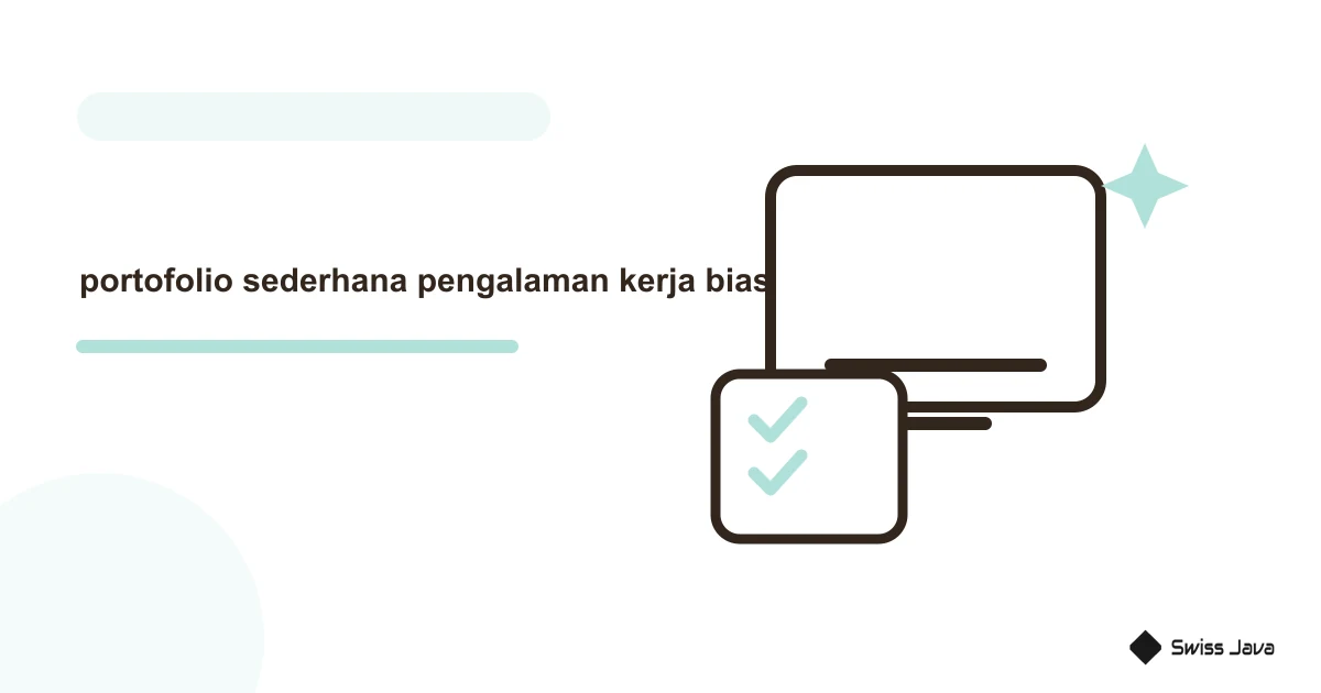 Cara Membuat Portofolio Sederhana Dari Pengalaman Kerja Biasa 2 Ilustrasi vektor portofolio sederhana pengalaman kerja biasa