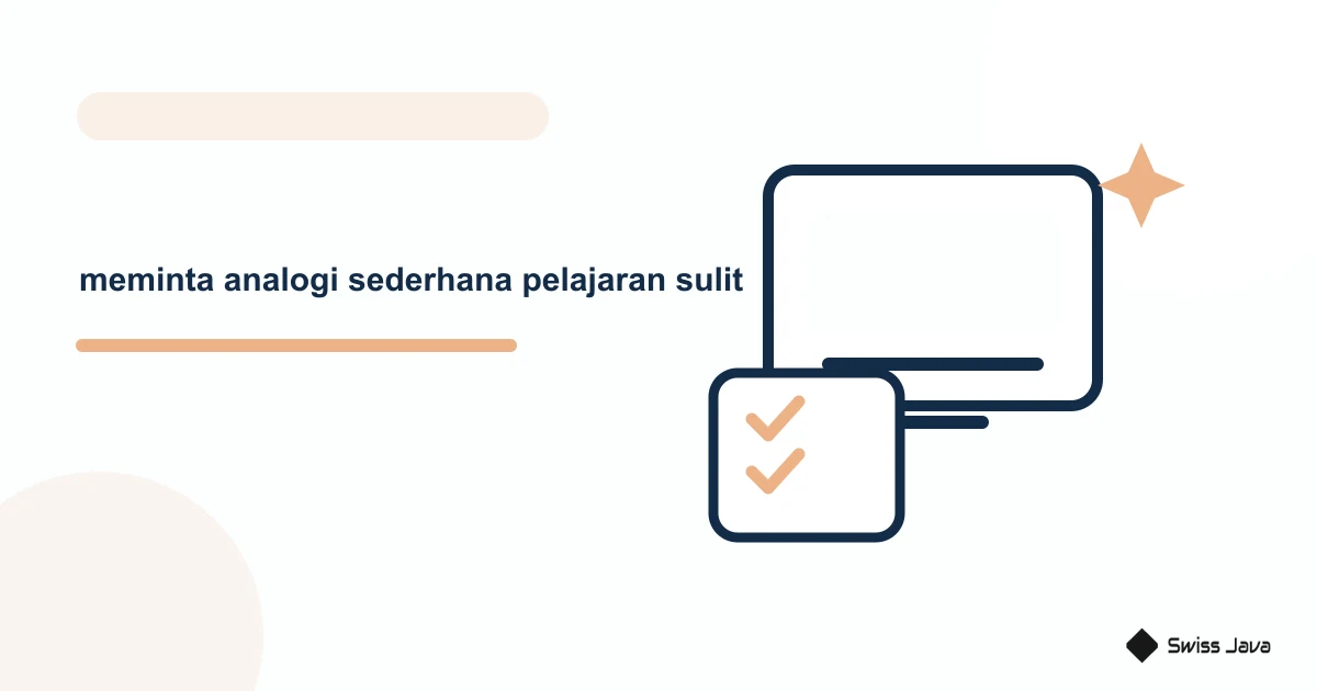 Cara Meminta AI Membuat Analogi Sederhana Untuk Pelajaran Yang Sulit 4 Ilustrasi vektor meminta analogi sederhana pelajaran sulit