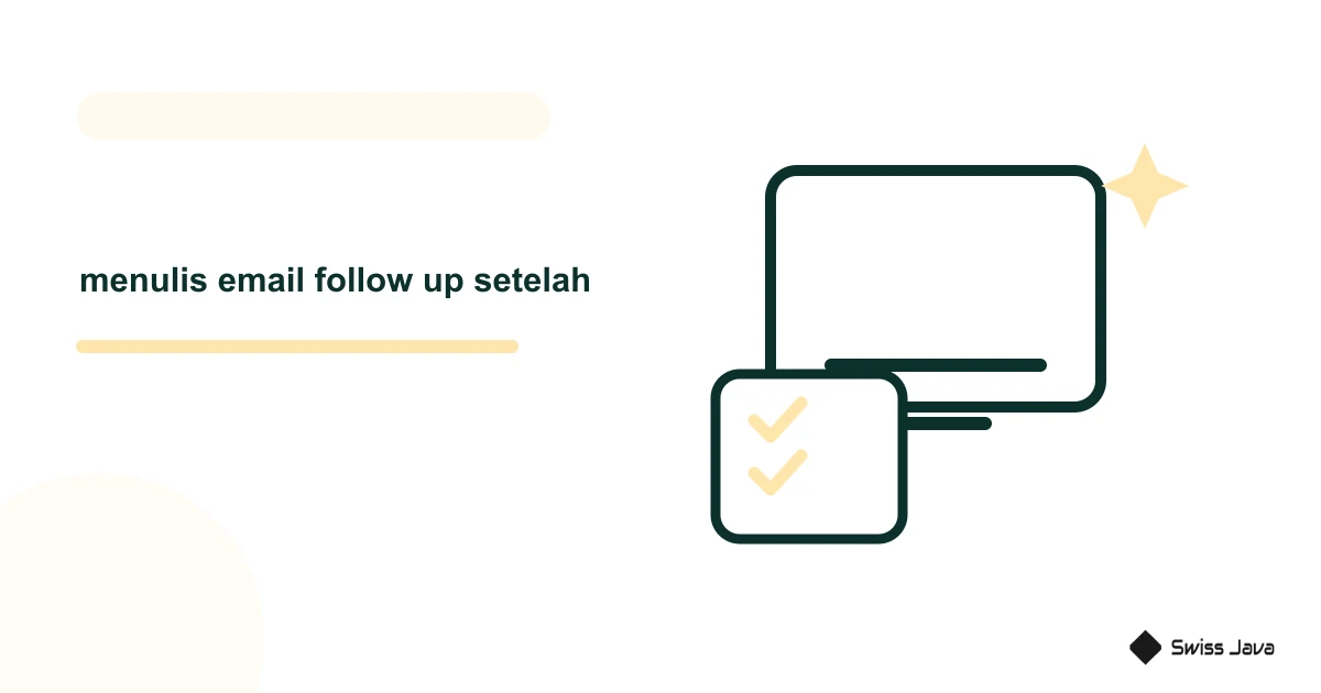 Cara Menulis Email Follow Up Setelah Interview Dengan AI 2 Ilustrasi vektor menulis email follow up setelah
