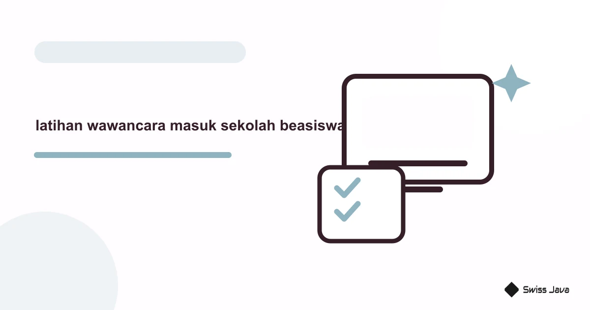 Prompt Latihan Wawancara Masuk Sekolah Atau Beasiswa 3 Ilustrasi vektor latihan wawancara masuk sekolah beasiswa