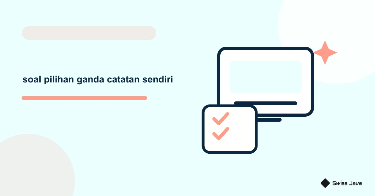 Prompt Membuat Soal Pilihan Ganda Dari Catatan Sendiri 5 Ilustrasi vektor soal pilihan ganda catatan sendiri