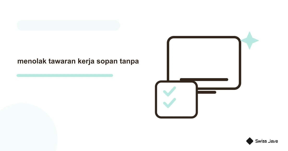 Prompt Menolak Tawaran Kerja Dengan Sopan Tanpa Menutup Hubungan 5 Ilustrasi vektor menolak tawaran kerja sopan tanpa