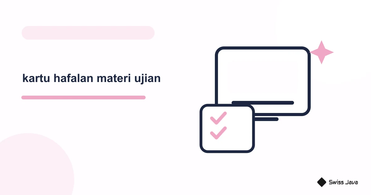 Prompt Untuk Membuat Kartu Hafalan Dari Materi Ujian 2 Ilustrasi vektor kartu hafalan materi ujian